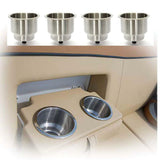 NNEDSZ 4PCS Stainless Drink Cup Holder Insert for Boat/Car/Truck RV/Camper/Yacht/Sofa