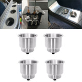 NNEDSZ 4PCS Stainless Drink Cup Holder Insert for Boat/Car/Truck RV/Camper/Yacht/Sofa