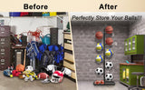 NNEDSZ Basketball Soccer Storage Rack Sport Ball Organizer Ball Holder Display Stand