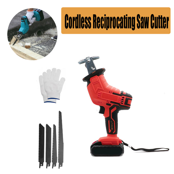 NNEDSZ Red Cordless Electric Reciprocating Saw Cutter w+ Blades For Makita Battery