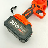 NNEDSZ 6" Mini Orange Cordless Electric Chainsaw 2X Battery-Powered Wood Cutter Rechargeable