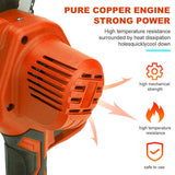NNEDSZ 6" Mini Orange Cordless Electric Chainsaw 2X Battery-Powered Wood Cutter Rechargeable
