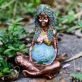 NNEDSZ Millennial Gaia Mother Earth Goddess Art Statue Figurine for Home Decor Garden