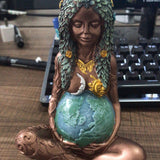 NNEDSZ Millennial Gaia Mother Earth Goddess Art Statue Figurine for Home Decor Garden