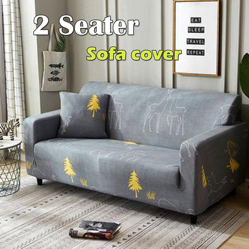 NNEDSZ 2 Sofa Covers Seater High Stretch Lounge Slipcover Protector Couch Cover
