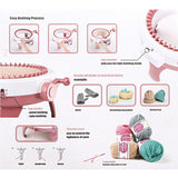 NNEDSZ 48 Needles DIY Knitting Machine Weaving Swift Yarn Fiber String Ball Wool Winder