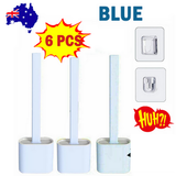 NNEDSZ Bathroom Silicone Bristle Toilet Brush Creative Cleaning Flex Revolutionary