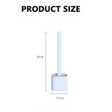 NNEDSZ Bathroom Silicone Bristle Toilet Brush Creative Cleaning Flex Revolutionary
