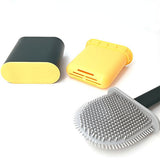 NNEDSZ Bathroom Silicone Bristle Toilet Brush Creative Cleaning Flex Revolutionary