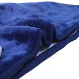 NNEDSZ Double-side Flannel Heated Electric Throw Rug Blanket Fast Heating Warm Washable BLUE