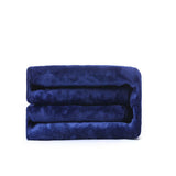 NNEDSZ Double-side Flannel Heated Electric Throw Rug Blanket Fast Heating Warm Washable BLUE