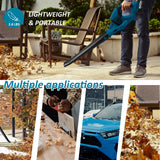 NNEDSZ Cordless Leaf Blower Dust Tools Garden Lightweight for  18V  Battery AU