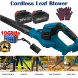 NNEDSZ Cordless Garden Leaf Dust Blower Handheld For  With 2Battery & Charger 36V