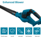 NNEDSZ Cordless Garden Leaf Dust Blower Handheld For  With 2Battery & Charger 36V