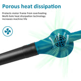NNEDSZ Cordless Garden Leaf Dust Blower Handheld For  With 2Battery & Charger 36V