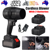 NNEDSZ Cordless Blower Portable Handheld Electric Brushless Turbo Jet Fan w/2 Batteries