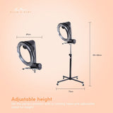 NNEDSZ New Standing Hair Dryer Accelerator Colour 360 Rotating Halo Rolling Salon Equipment