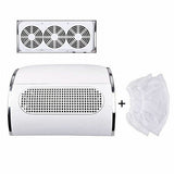 NNEDSZ Nail Dust Collector Remover Fan Vacuum Cleaner 3 Fan Suction Manicure Machine