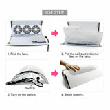 NNEDSZ Nail Dust Collector Remover Fan Vacuum Cleaner 3 Fan Suction Manicure Machine