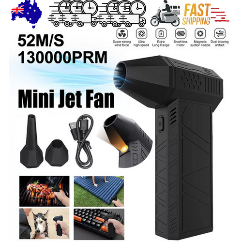 NNEDSZ 130000 RPM Powered  Mini Jet Fan Dry Fan Mini Blower Turbo Fan Multifunctional