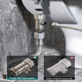 NNEDSZ Toilet Bidet Seat Dual Nozzles Bidet Non Electric Toilet Water Sprayer Bathroom