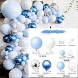NNEDSZ 104PCS Blue Balloon Arch Kit Set Garland Birthday Wedding Baby Shower Party Decor
