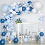 NNEDSZ 104PCS Blue Balloon Arch Kit Set Garland Birthday Wedding Baby Shower Party Decor