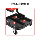 NNEDSZ Padded Rolling Creeper Garage Mechanics Roller Seat Stool Chair with Tool Tray