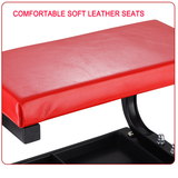 NNEDSZ Padded Rolling Creeper Garage Mechanics Roller Seat Stool Chair with Tool Tray