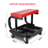 NNEDSZ Padded Rolling Creeper Garage Mechanics Roller Seat Stool Chair with Tool Tray