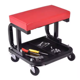NNEDSZ Padded Rolling Creeper Garage Mechanics Roller Seat Stool Chair with Tool Tray