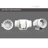 NNEDSZ 8inch Extractor Fan Duct Hydroponic Inline Exhaust Vent Industrial