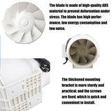 NNEDSZ 4" Inch Extractor Fan Remote Control Hydroponic Inline Exhaust Fan Industrial Vent