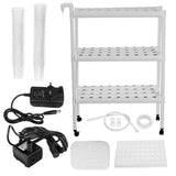 NNEDSZ 108 Plant Sites Hydroponic Grow Tool Kit Vegetable Garden Hydroponic Grow System With Wheels