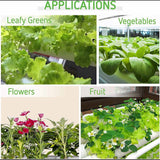 NNEDSZ 108 Plant Sites Hydroponic Grow Tool Kit Vegetable Garden Hydroponic Grow System With Wheels