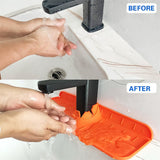 NNEDSZ Silicone Faucet Sink Mat Sink Splash Guard Faucet Splash Pad Faucet Splashback