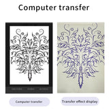 NNEDSZ Wireless Tattoo Transfer Printer Portable Machine Clear Transfer Stencil Printer White