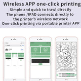 NNEDSZ Wireless Tattoo Transfer Printer Portable Machine Clear Transfer Stencil Printer White