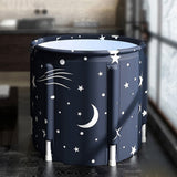 NNEDSZ 65x70cm Portable Foldable Bathtub PVC Water Tub Place Room Spa Bath Bucket Adult Folding