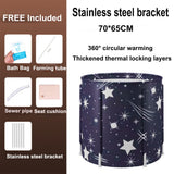 NNEDSZ 65x70cm Portable Foldable Bathtub PVC Water Tub Place Room Spa Bath Bucket Adult Folding