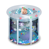 NNEDSZ Portable Children Pool Home Transparent Inflatable PVC Bathtub Barrel Bucket