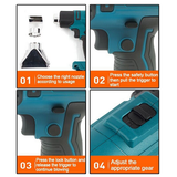 NNEDSZ 2200W Cordless Heat Gun Hot Air Gun Temperature 300~580 Degree Celsius For Makita 18V Battery