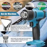 NNEDSZ 2200W Cordless Heat Gun Hot Air Gun Temperature 300~580 Degree Celsius For Makita 18V Battery