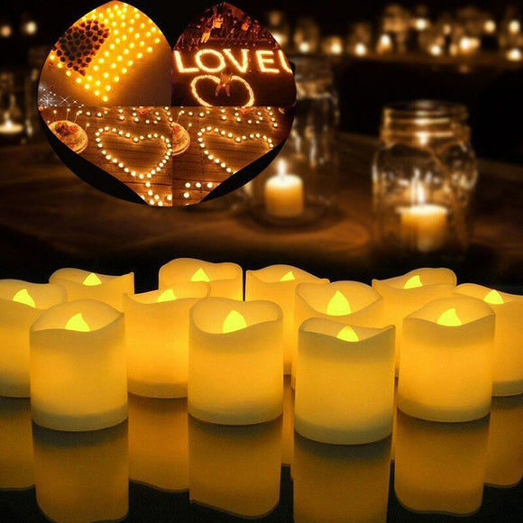 NNEDSZ 24PCS Flameless LED Tea Light Tealight Candle Wedding Decoration
