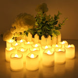 NNEDSZ 24PCS Flameless LED Tea Light Tealight Candle Wedding Decoration