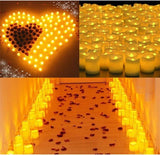 NNEDSZ 48PCS Flameless LED Tea Light Tealight Candle Wedding Decoration