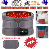 NNEDSZ Electric Dual Infrared Light Heat Back Massager Waist Brace Lumbar Support Belt