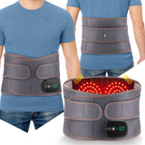 NNEDSZ Electric Dual Infrared Light Heat Back Massager Waist Brace Lumbar Support Belt