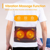NNEDSZ Electric Dual Infrared Light Heat Back Massager Waist Brace Lumbar Support Belt