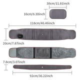 NNEDSZ Electric Dual Infrared Light Heat Back Massager Waist Brace Lumbar Support Belt